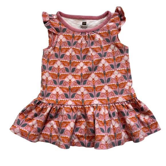 Tea Collection 100% Cotton Butterfly Dress 6-12M - Picture 1 of 4